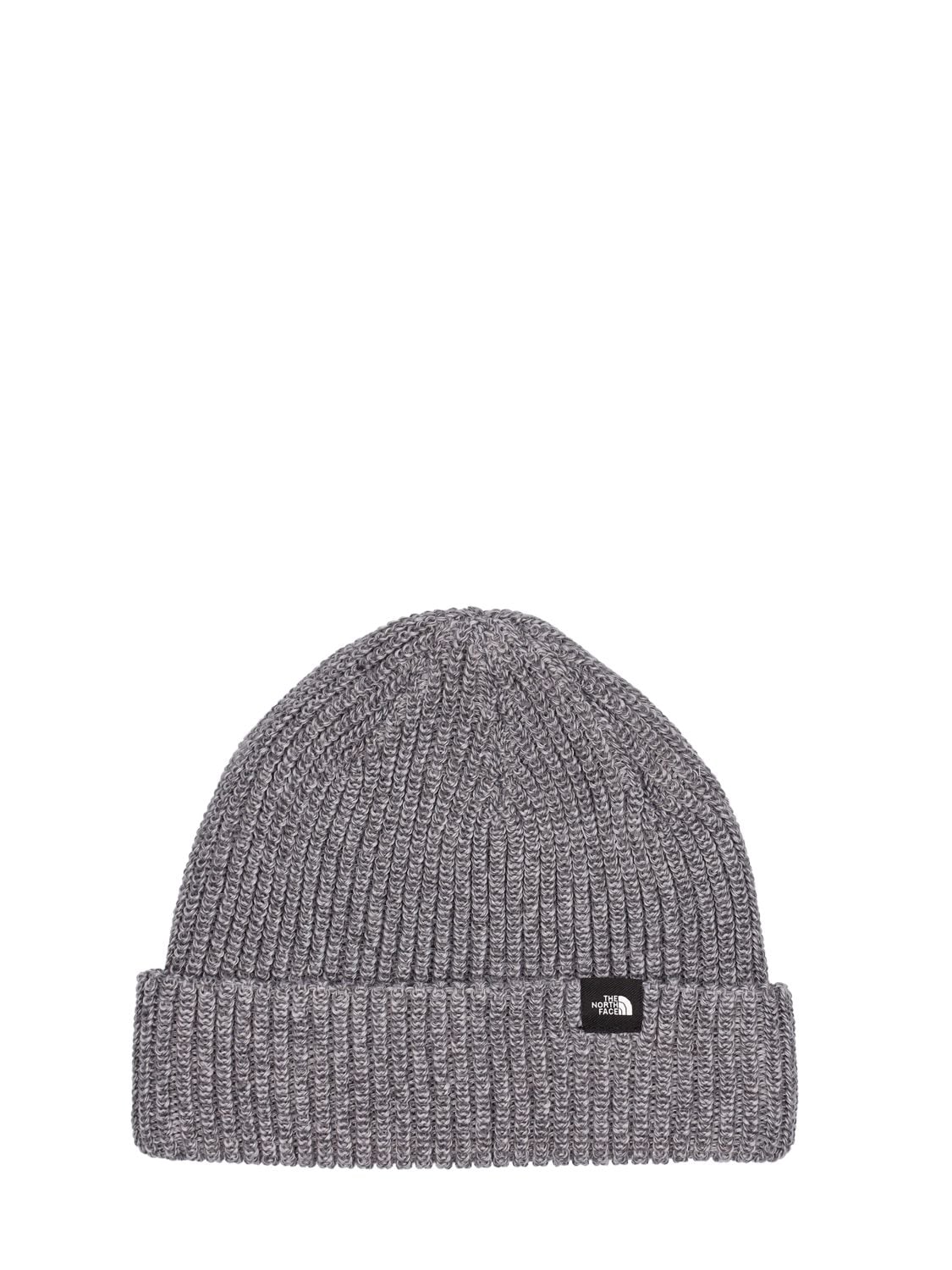 The North Face Fisherman Knit Beanie In Grey