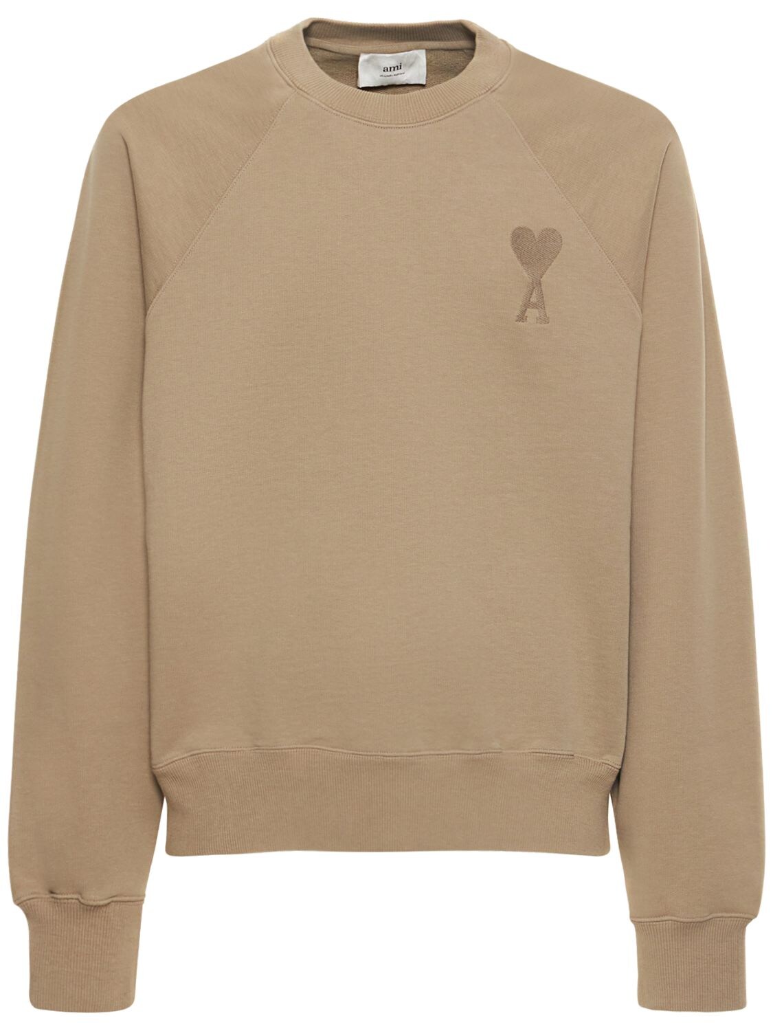 AMI PARIS Logo Boxy Cotton Jersey Sweatshirt
