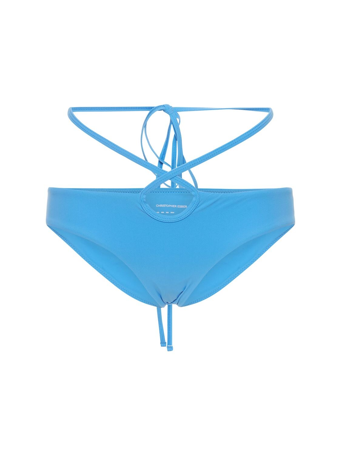 Loop Tie Lycra Bikini Bottoms