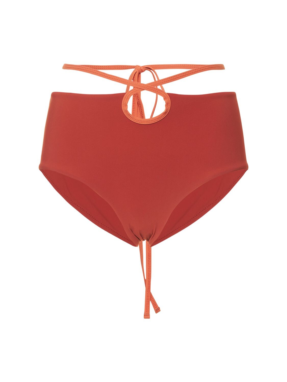 Loop Tie High Rise Bikini Bottoms