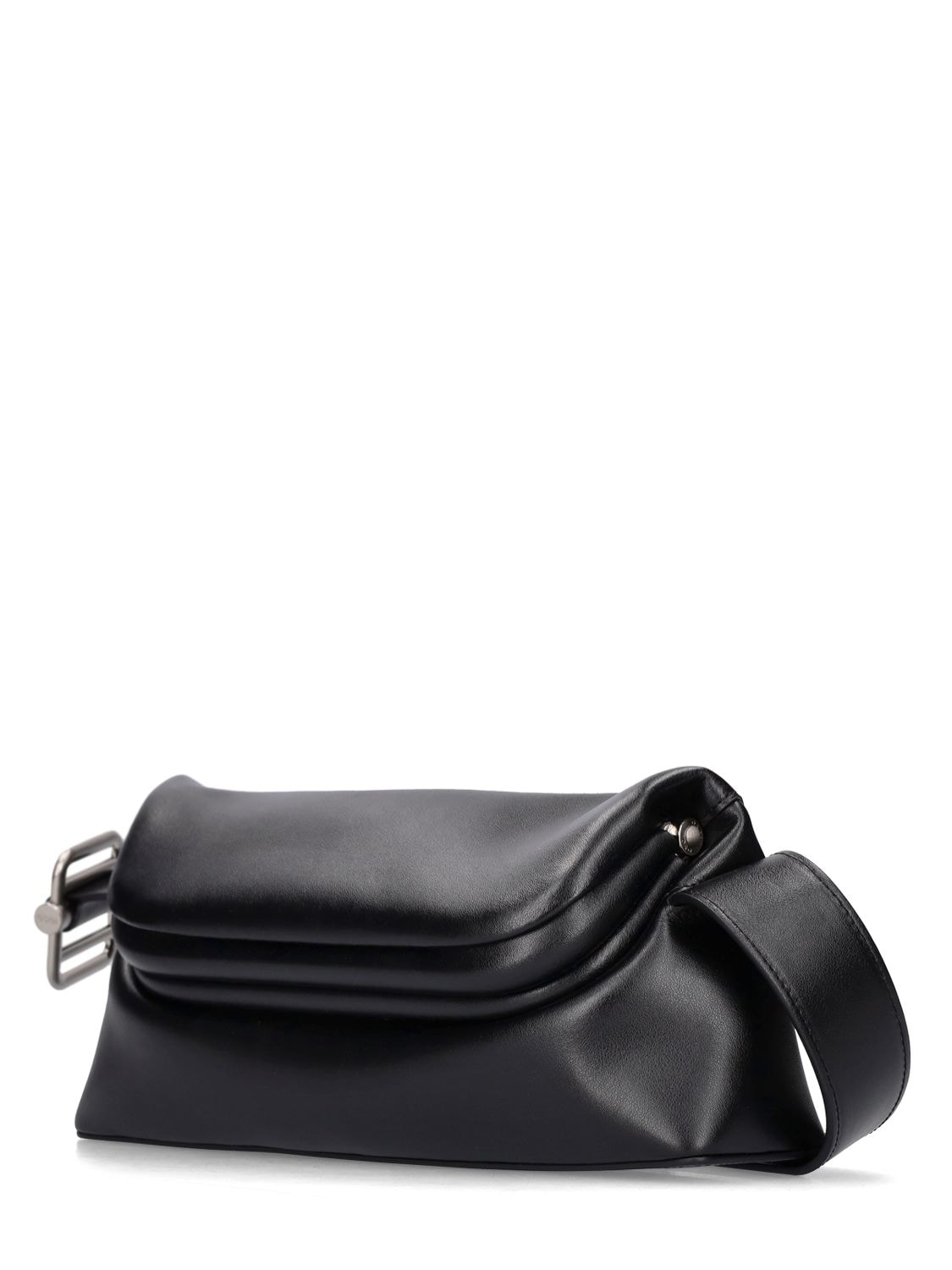 Osoi Folder Brot Leather Shoulder Bag In Black | ModeSens