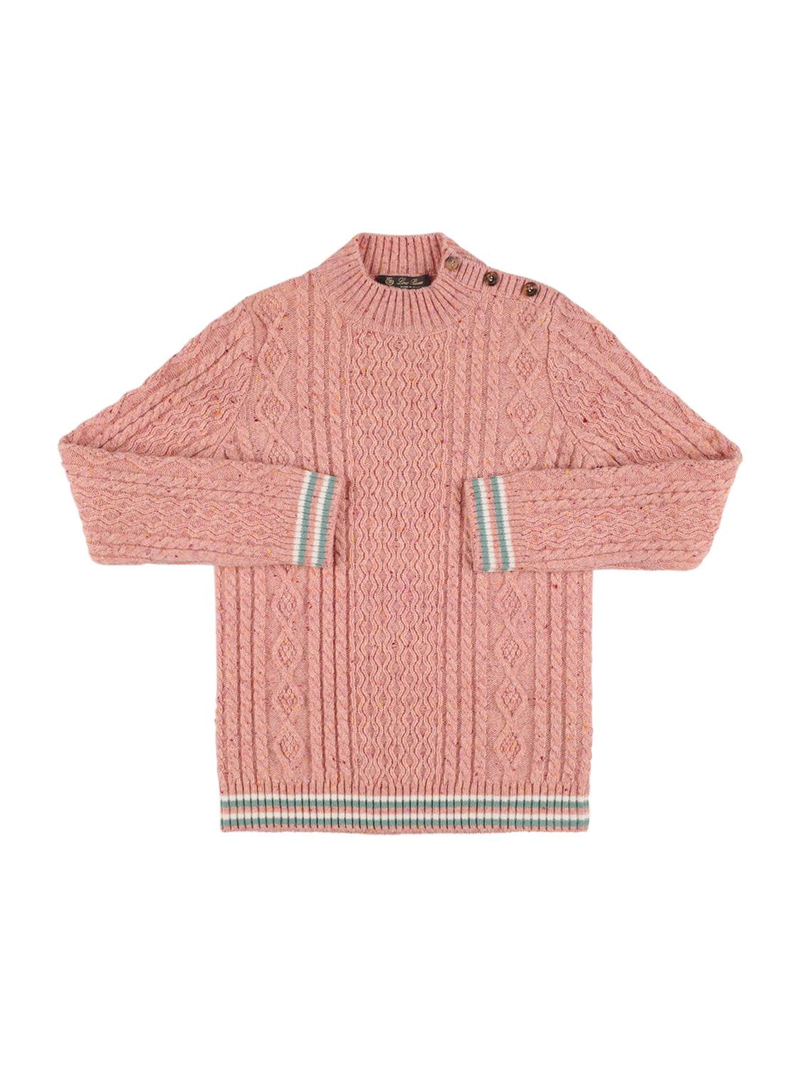 Cable Knit Cashmere Turtleneck Sweater
