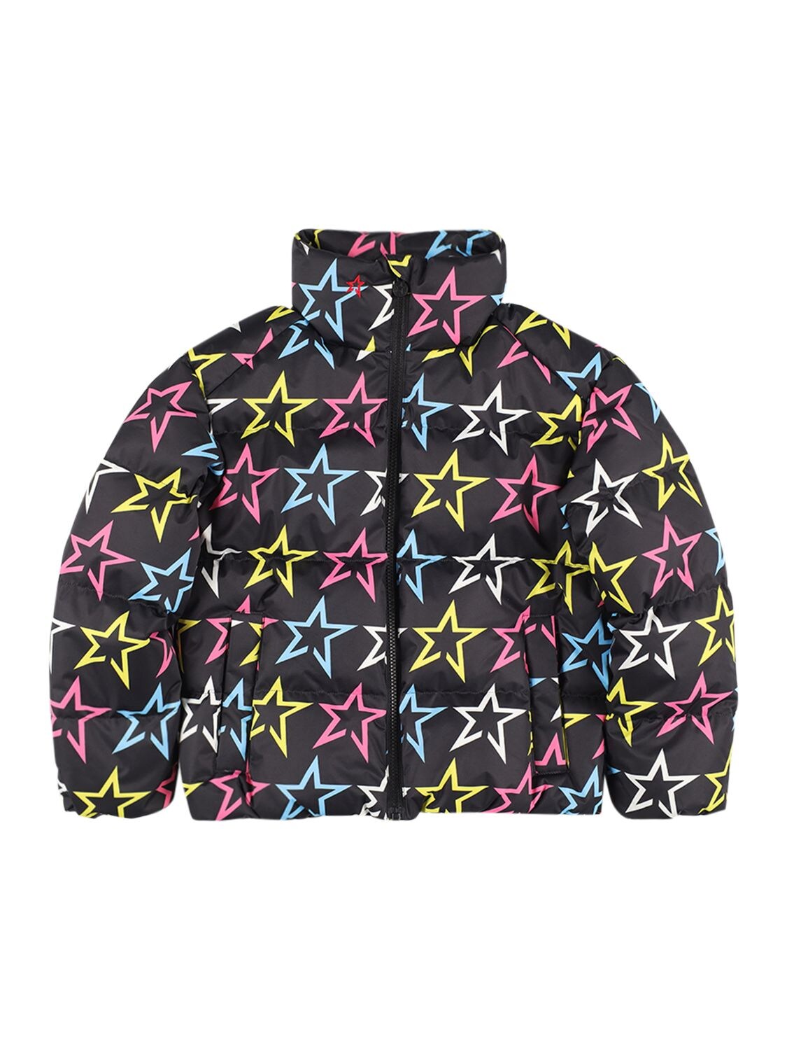 Nuuk Printed Down Ski Jacket in Multicoloured - Perfect Moment Kids