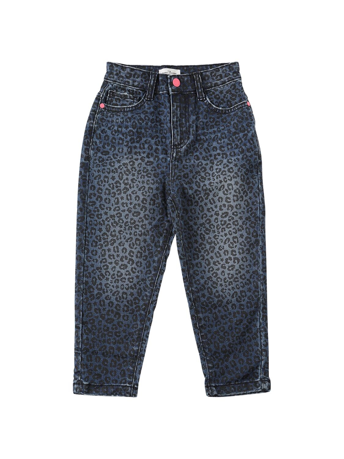 Marc Jacobs (the) Kids' Leopard Print Cotton Denim Jeans
