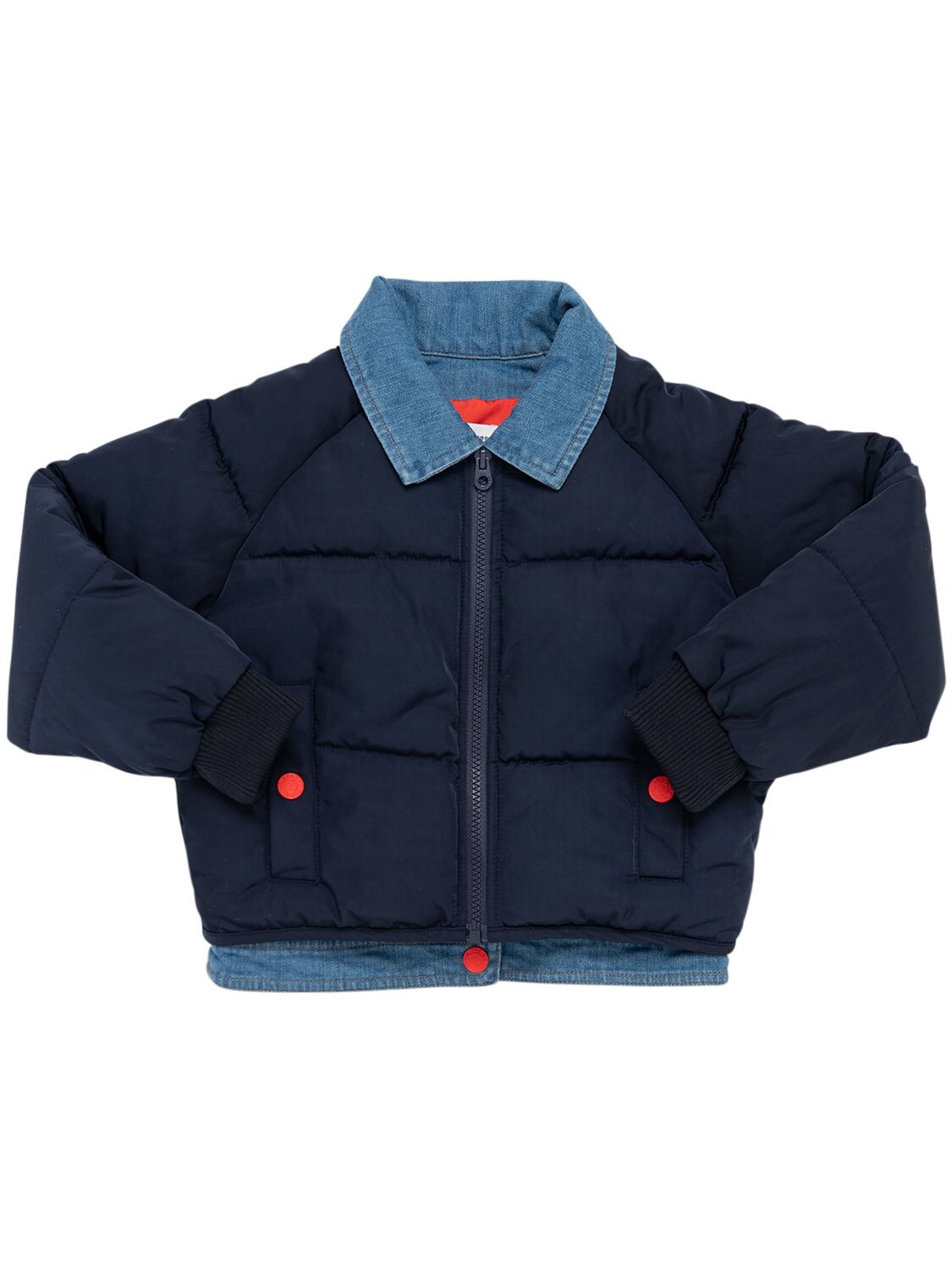 Marc Jacobs (the) Kids' Recycled Nylon Puffer Jacket W/ Inserts In Navy ...