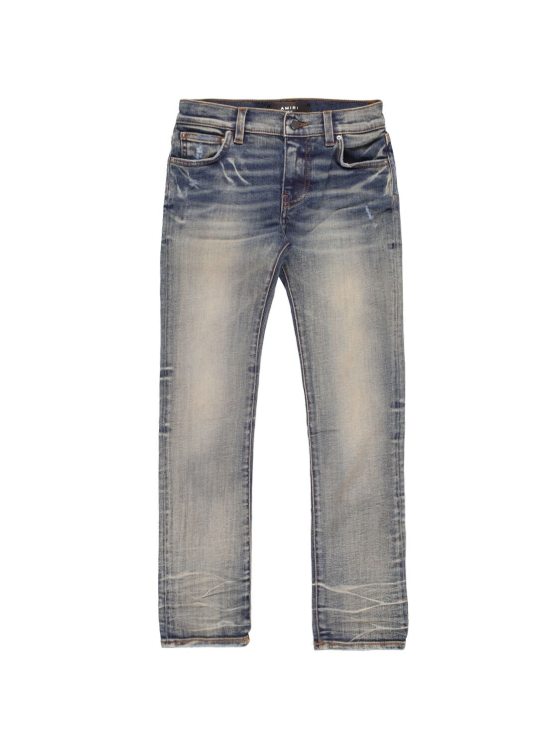 Amiri Kids' Little Boy's & Boy's Broken Five-pocket Jeans In Clay ...