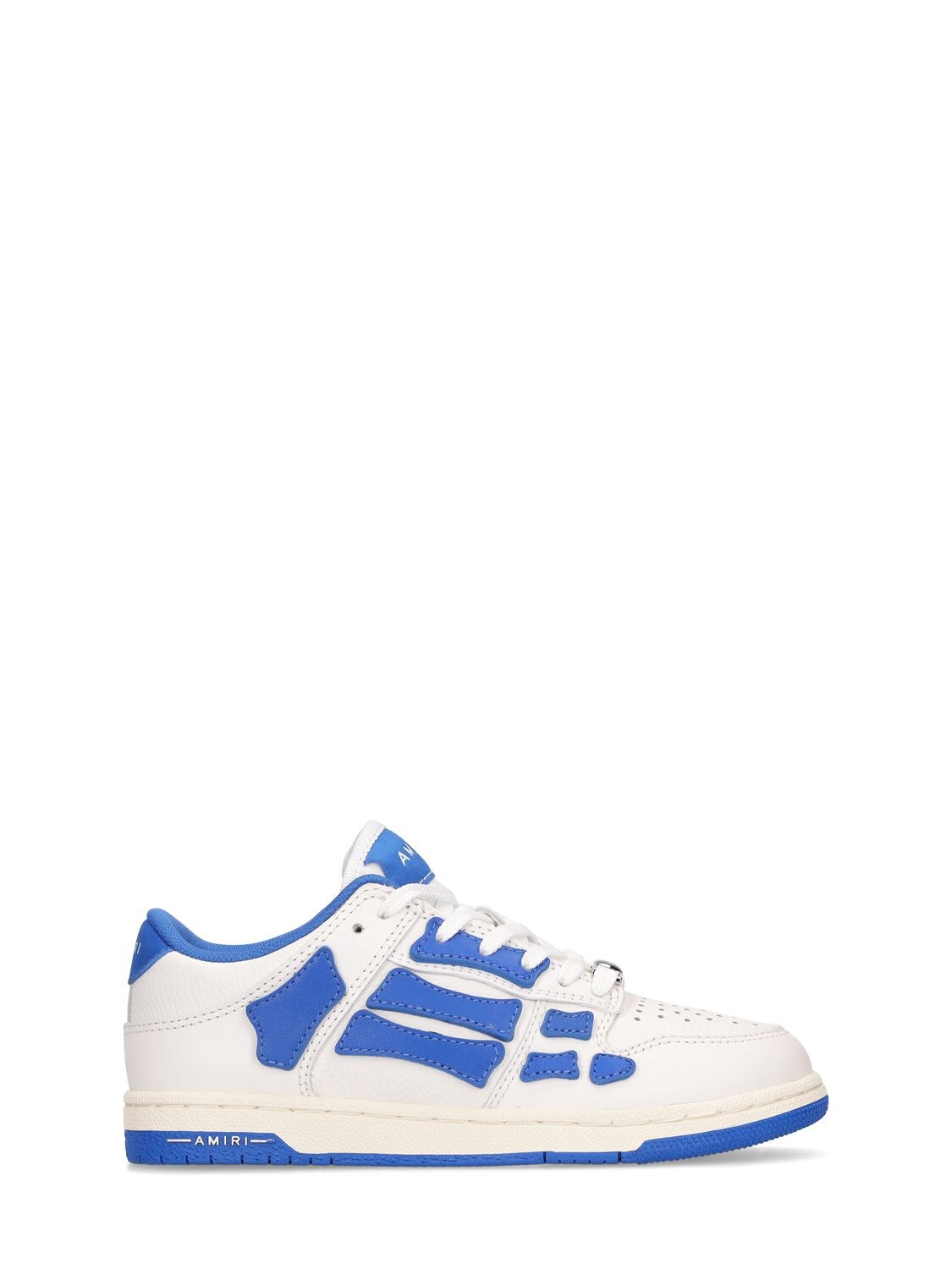 AMIRI FAUX LEATHER LACE-UP SNEAKERS