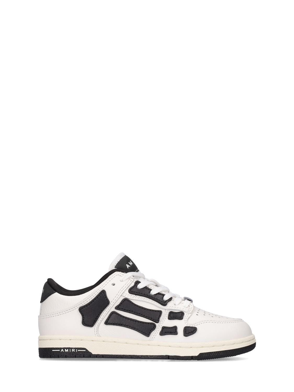 Faux Leather Lace-up Sneakers