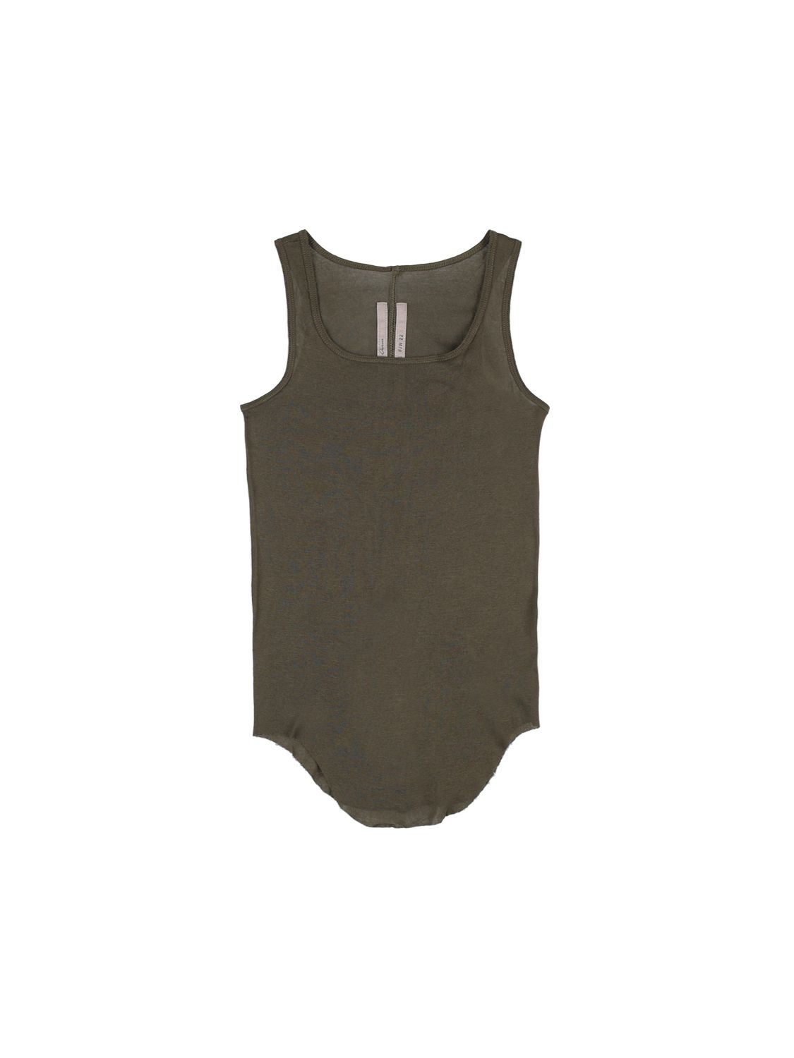 Rick Owens Cotton Jersey Tank Top In Green