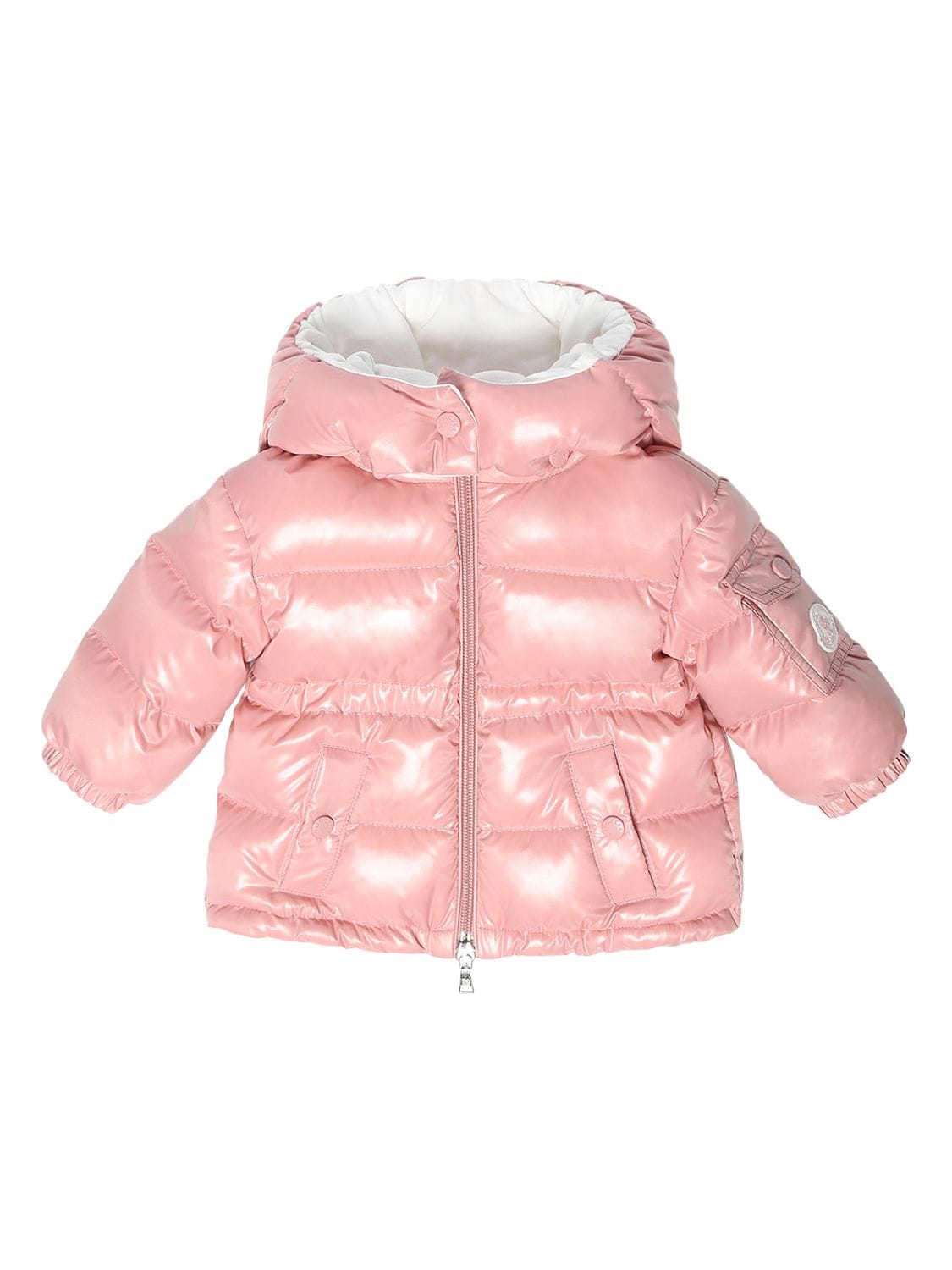 Moncler Kids' Maire Nylon Down Coat In Pink