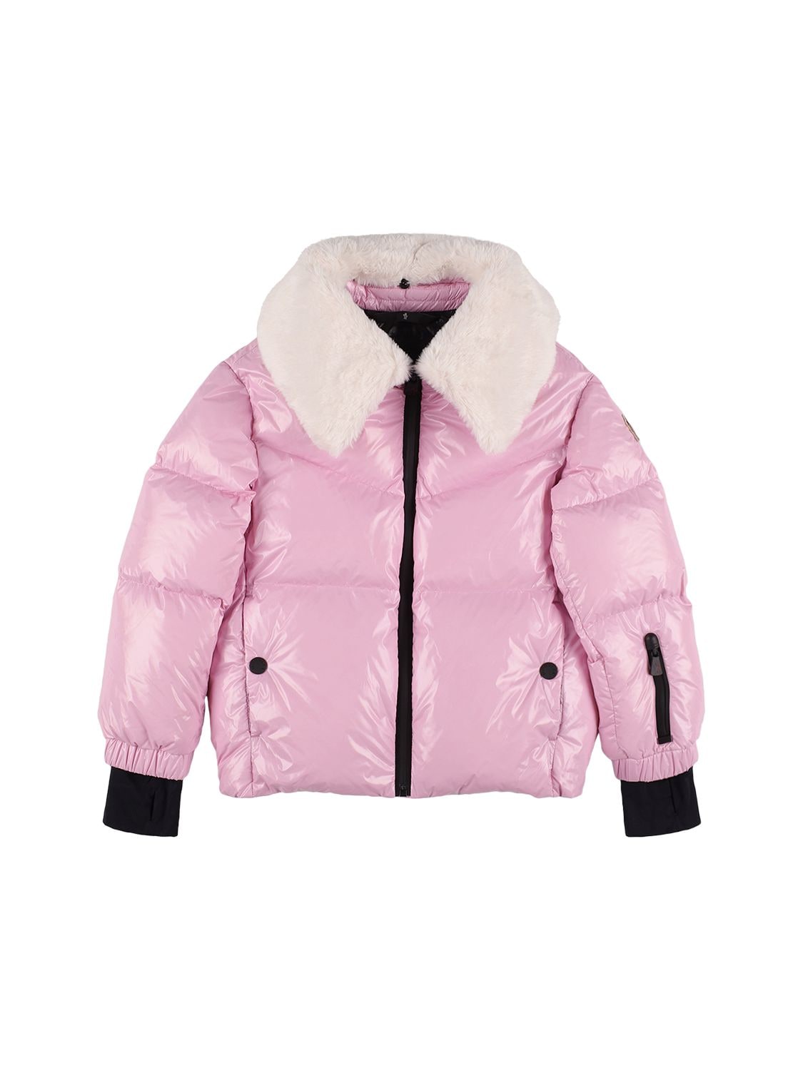 Moncler Grenoble Kids' Edling Nylon Down Ski Jacket In Pink