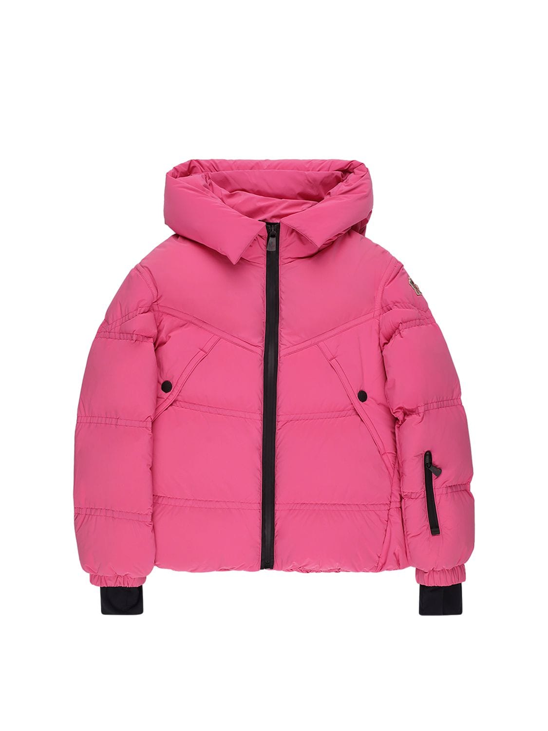 Moncler Grenoble Kids' Vernayaz Nylon Down Ski Jacket In Pink