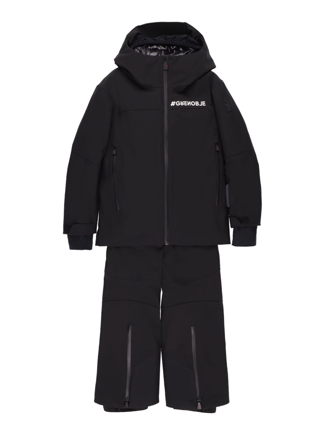 Moncler Grenoble Kids' Tech Nylon Ski Jacket & Pants In Black