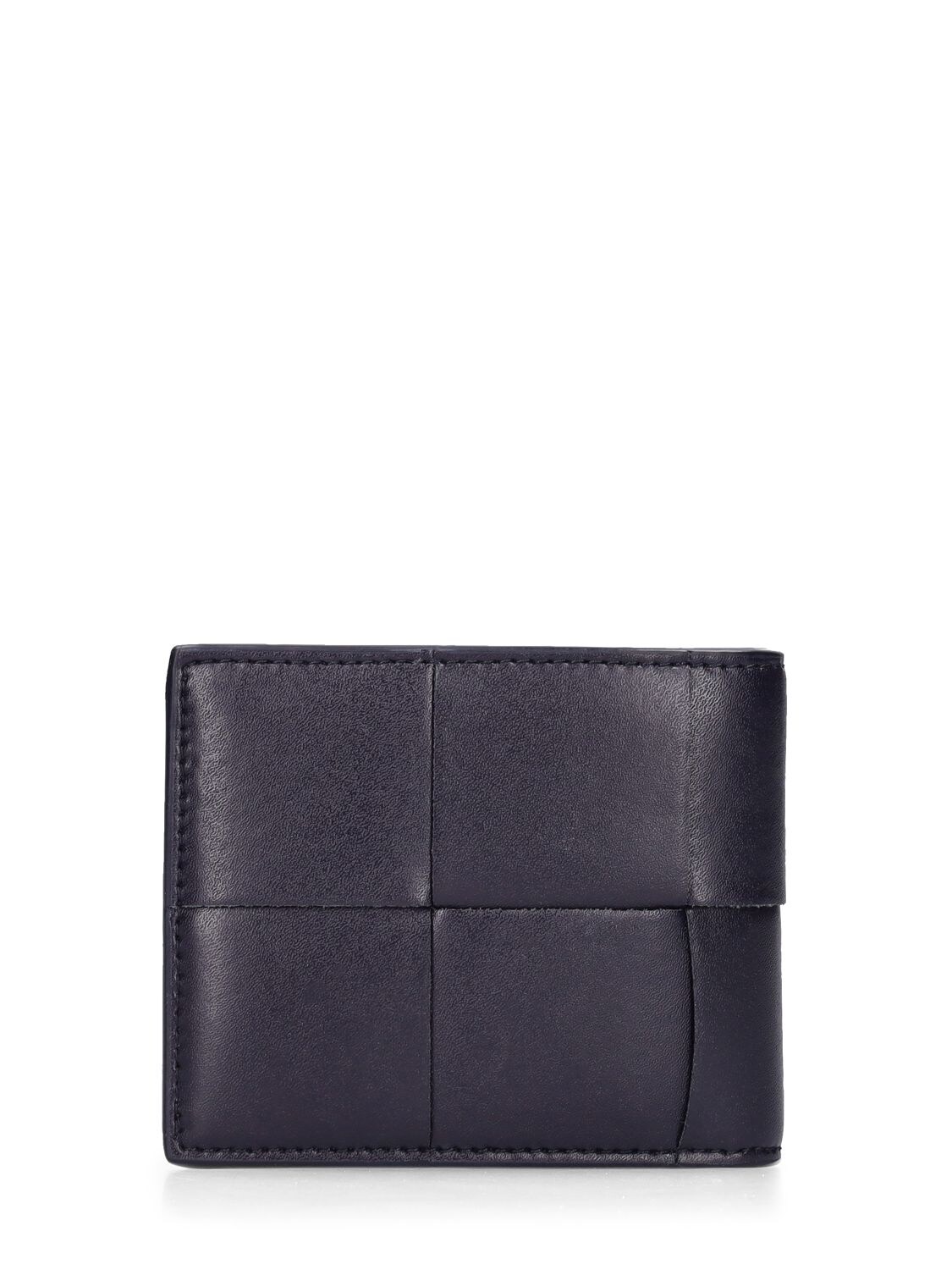 Shop Bottega Veneta Cassette Leather Bi-fold Wallet In Space