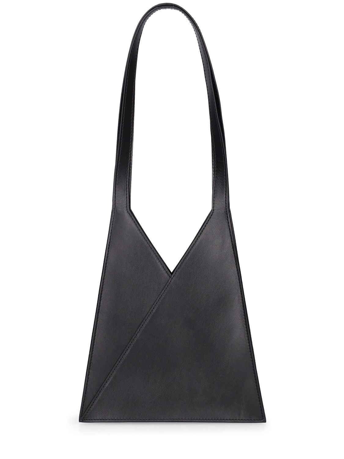 Mm6 Maison Margiela Small Japanese Leather Shoulder Bag In Black | ModeSens