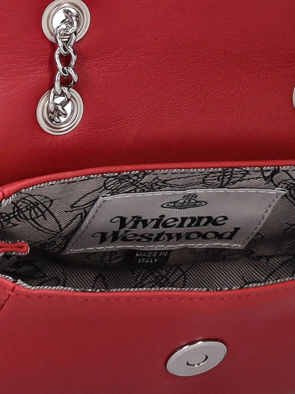 Shop Vivienne Westwood Small Nappa Leather Shoulder Bag In Red