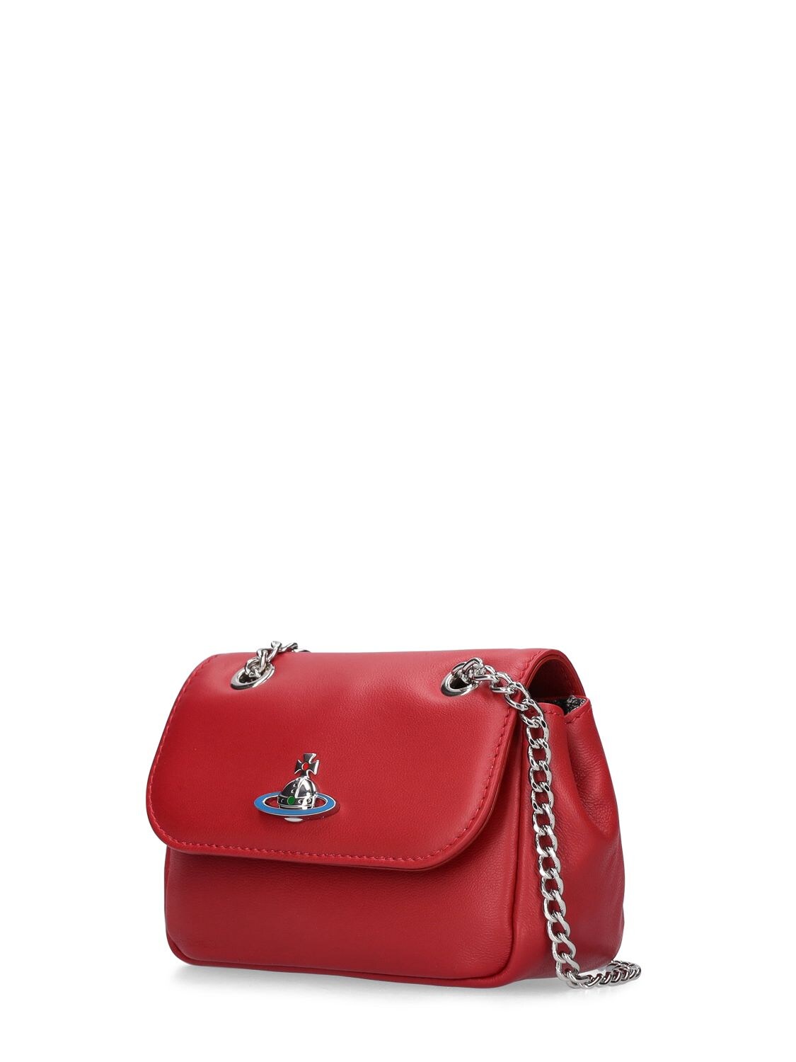 Shop Vivienne Westwood Small Nappa Leather Shoulder Bag In Red