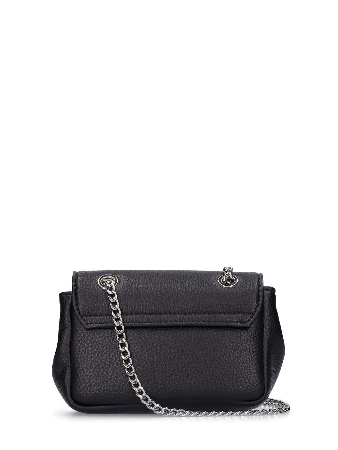 Shop Vivienne Westwood Small Purse Chain Faux Leather Bag In Black