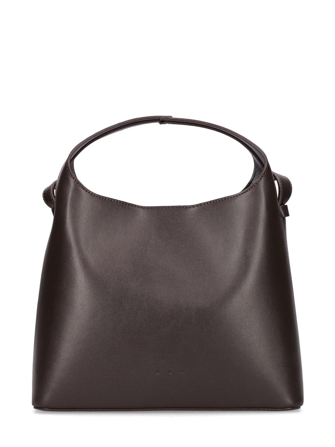 Aesther Ekme Mini Sac Smooth Leather Top Handle Bag In Dark Truffle