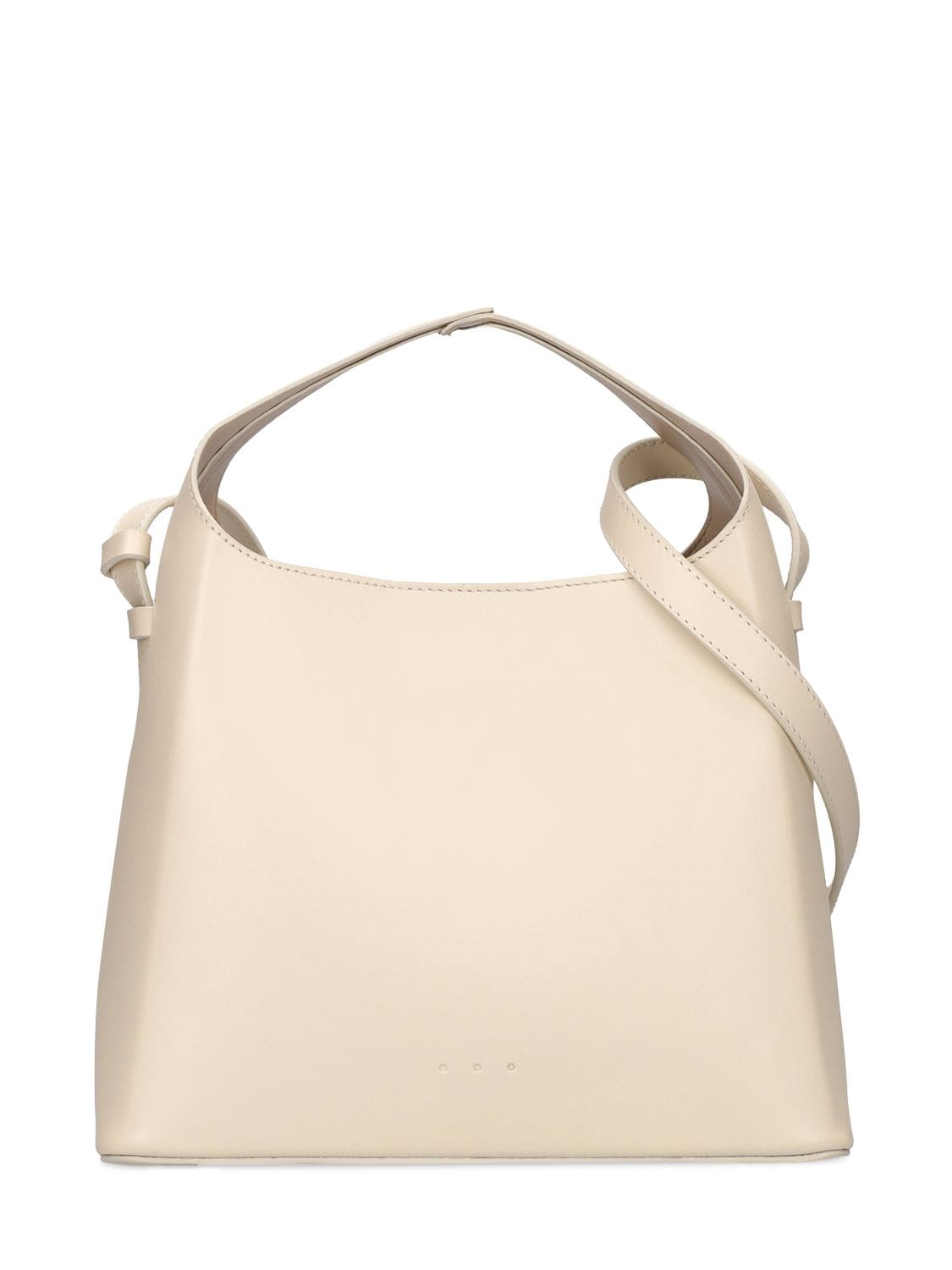 Aesther Ekme Mini Sac Smooth Leather Top Handle Bag In Off-white