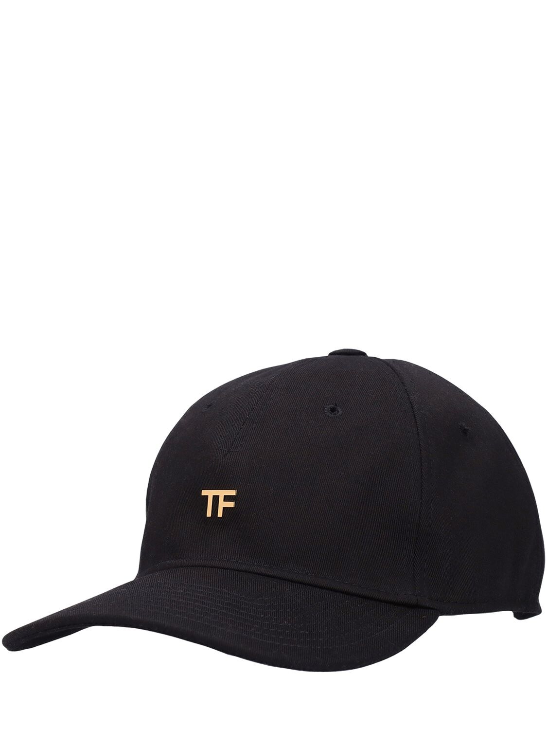 Shop Tom Ford Tf Cotton Canvas Baseball Cap In Black