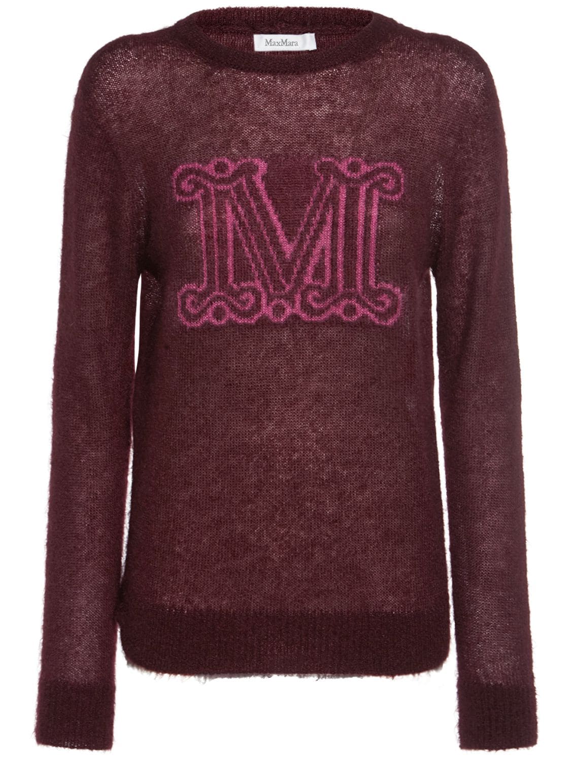 MAX MARA CHANTAL LOGO MOHAIR & WOOL SWEATER