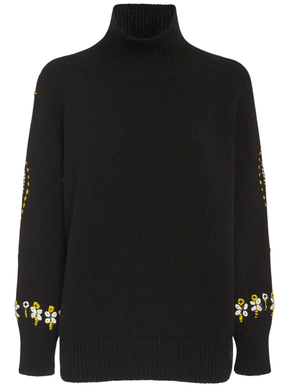 ERMANNO SCERVINO Embroidered Wool & Cashmere Knit Sweater