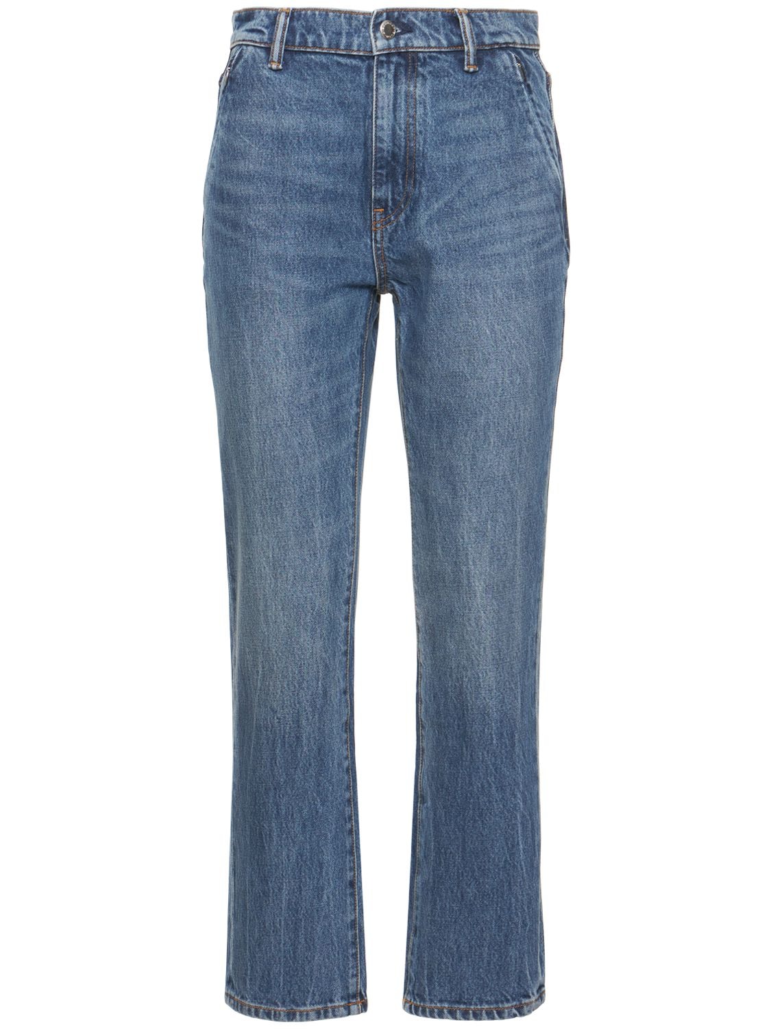 ALEXANDER WANG High-rise Cotton Stovepipe Jeans