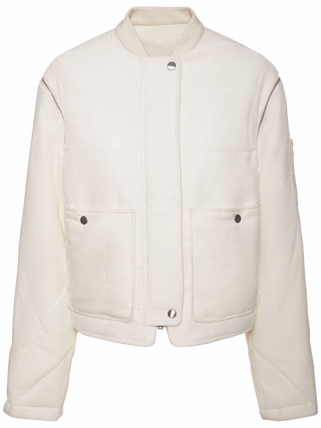 JIL SANDER Cotton Velvet Puffer Jacket