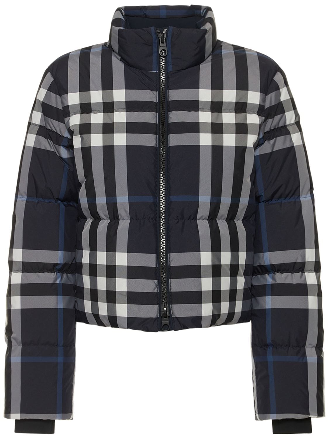 Image of Aldfield Check Cropped Down Jacket