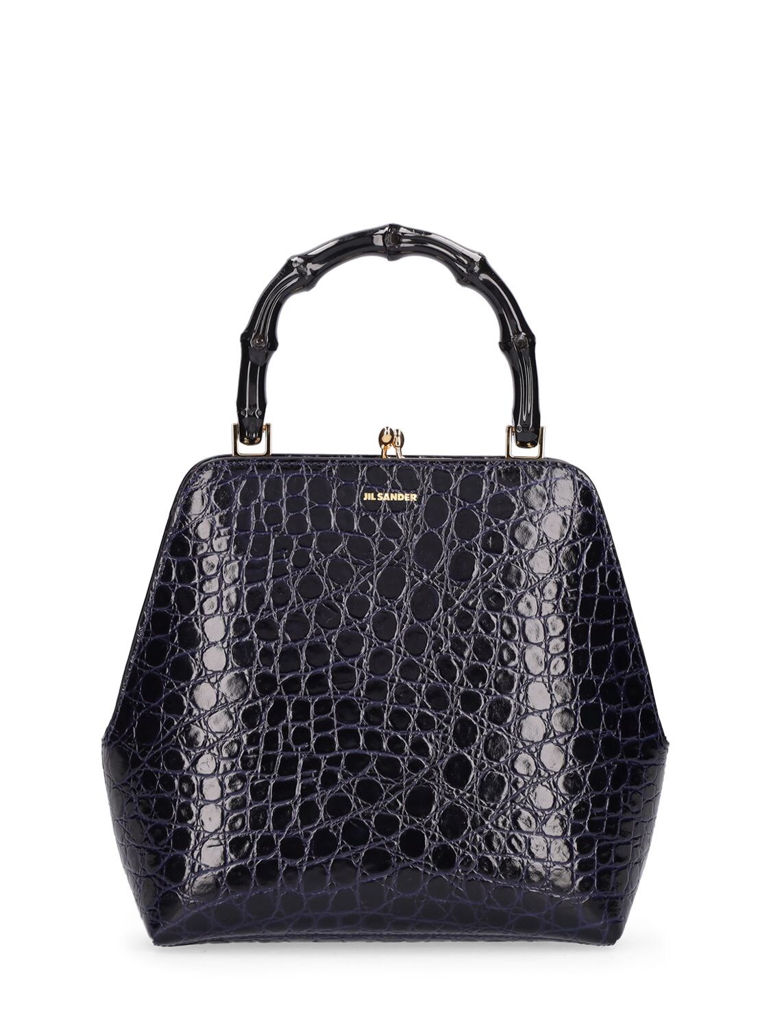 Jil Sander Small Goji Square Frame Leather Bag In Black | ModeSens