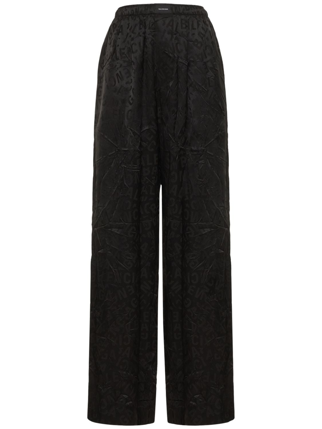 Logo Silk Jacquard Pajama Pants – WOMEN > CLOTHING > PANTS