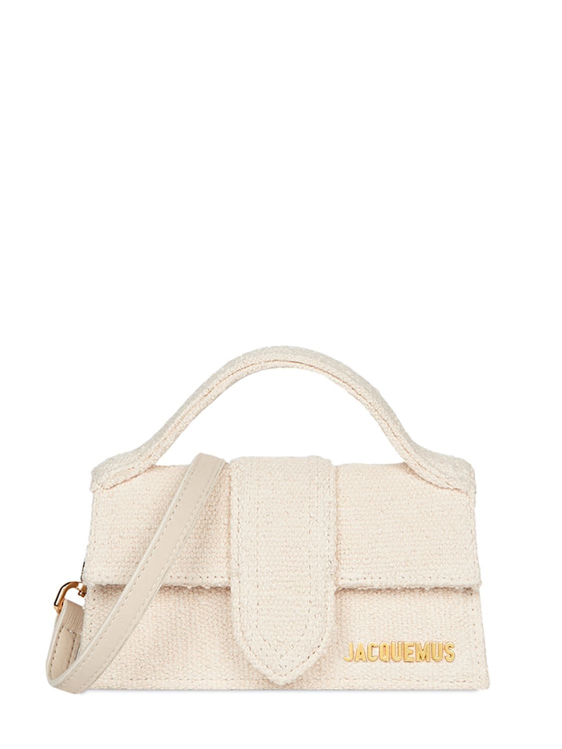 Jacquemus Le Bambino Cotton Canvas Top Handle Bag In Off-white | ModeSens