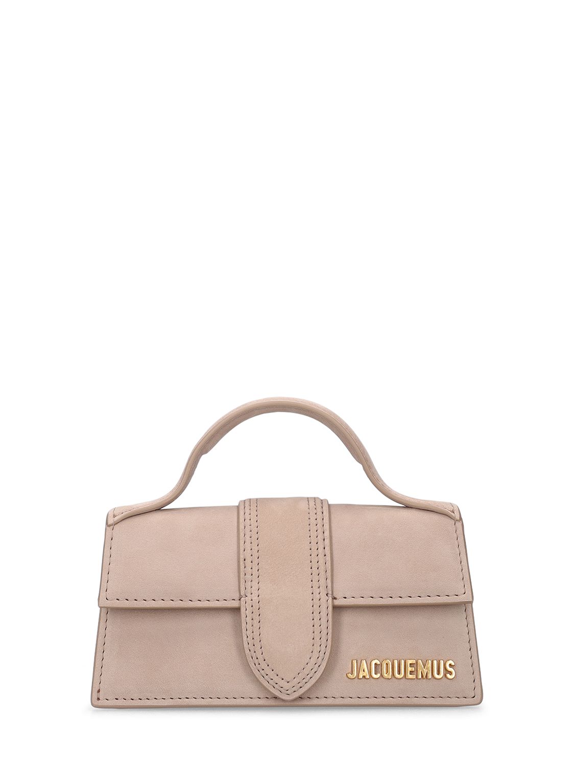 Jacquemus Le bambino leather top handle bag Dark Beige Luisaviaroma