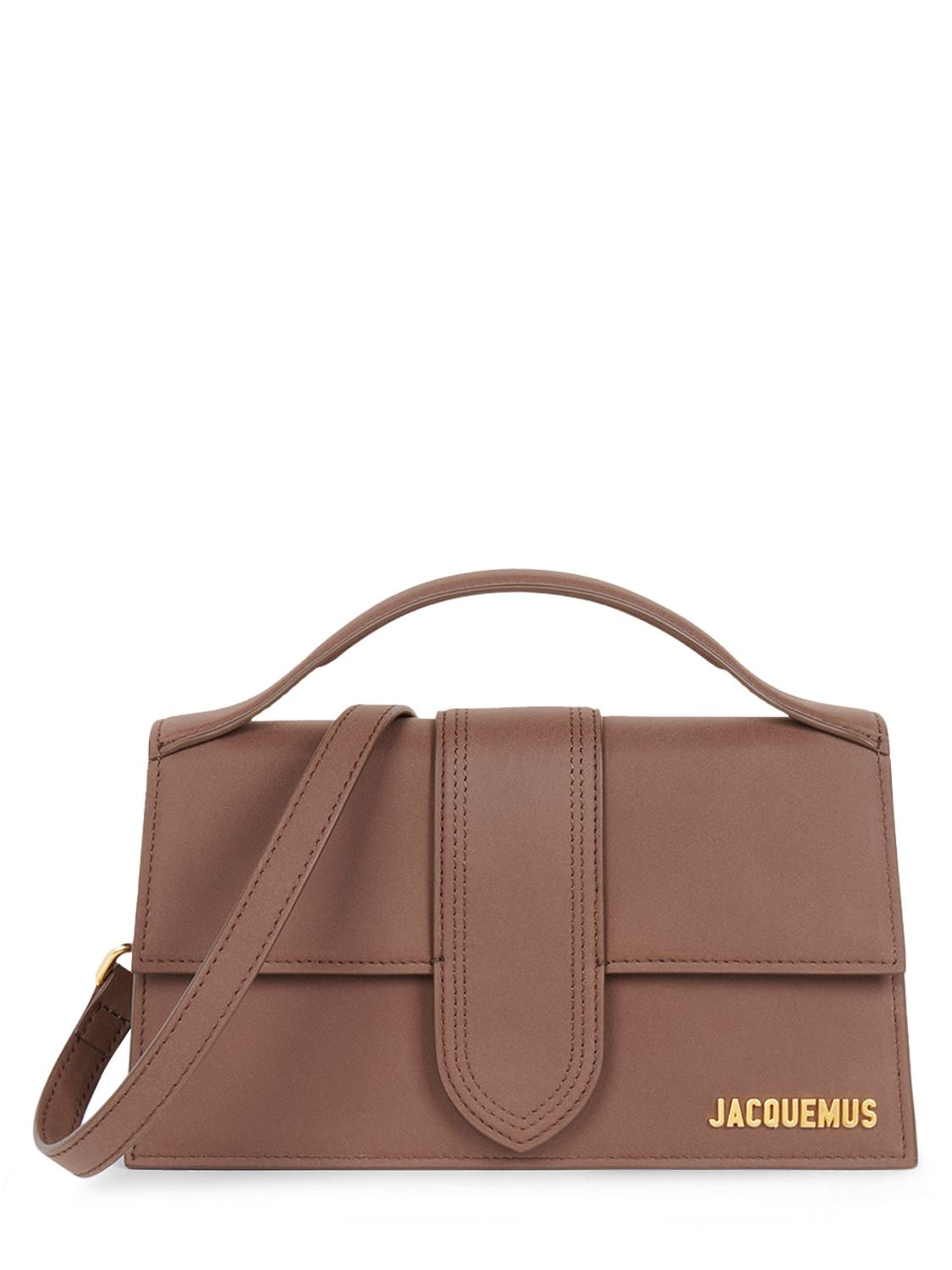 Jacquemus Le Grand Bambino Leather Top Handle Bag In Brown | ModeSens