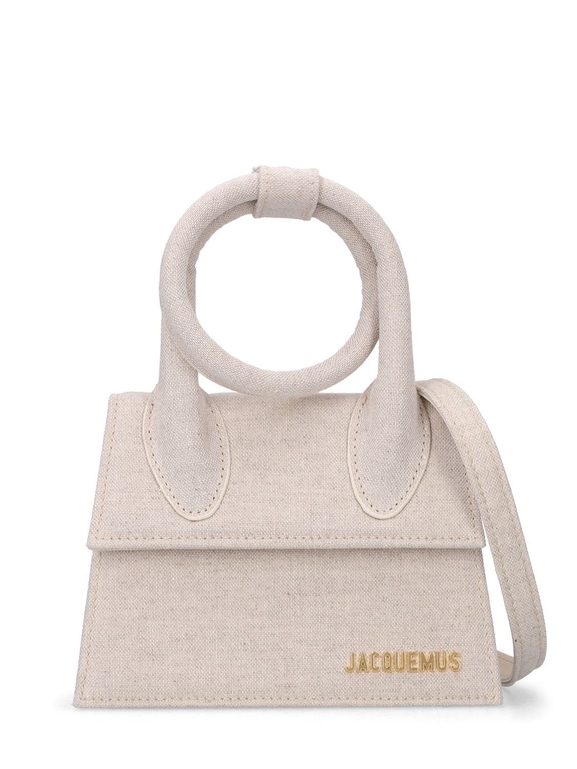 JACQUEMUS Le Chiquito Noeud Cotton & Linen Bag
