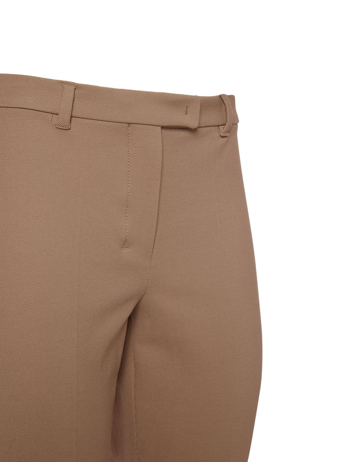 Shop 's Max Mara Umanita Cotton Blend Twill Pants In Camel