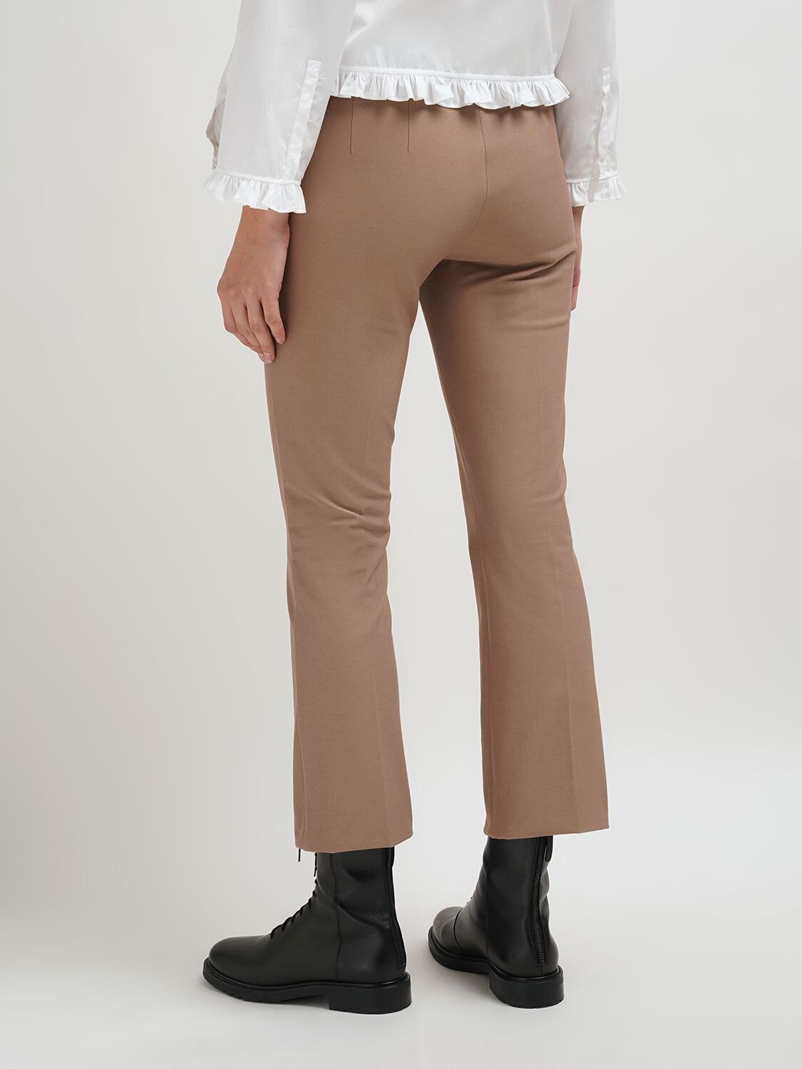 Shop 's Max Mara Umanita Cotton Blend Twill Pants In Camel