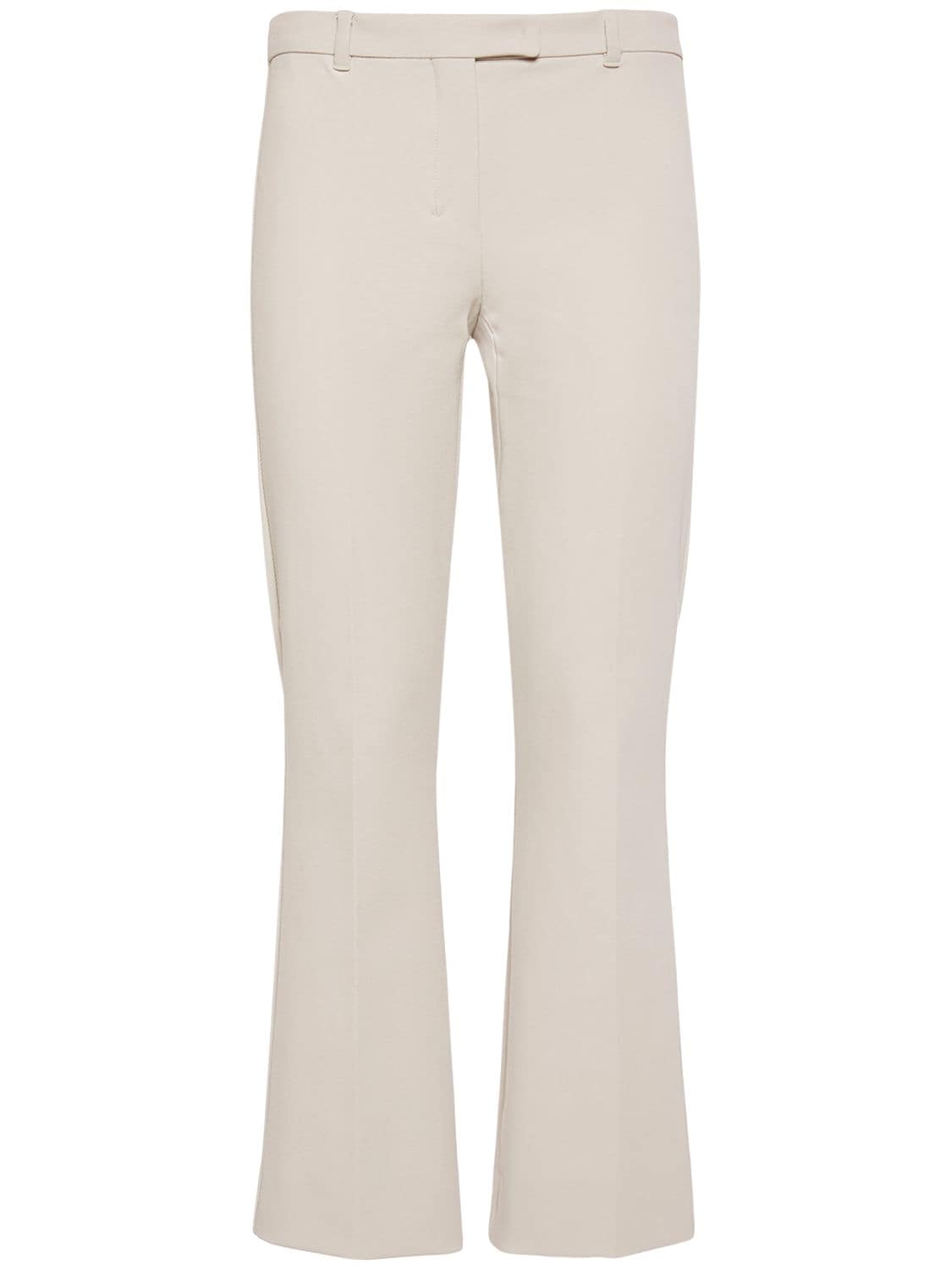 's Max Mara Umanita Classic Cotton Blend Pants In Ecru