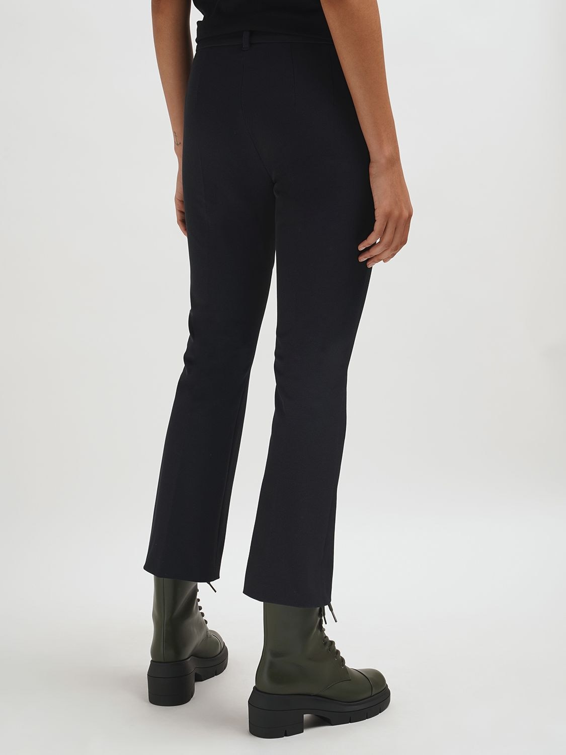 Shop 's Max Mara Umanita Cotton Blend Twill Pants In Dark Blue