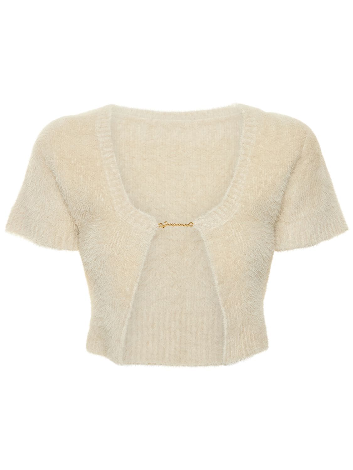 La Maille Neve Fluffy Crop Top