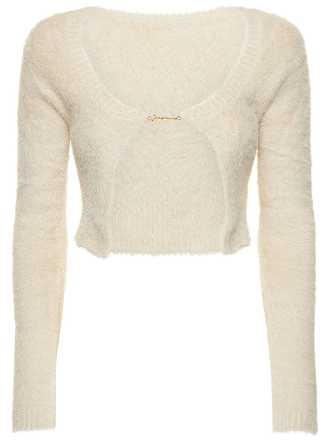La Maille Neve Manches Fluffy Top