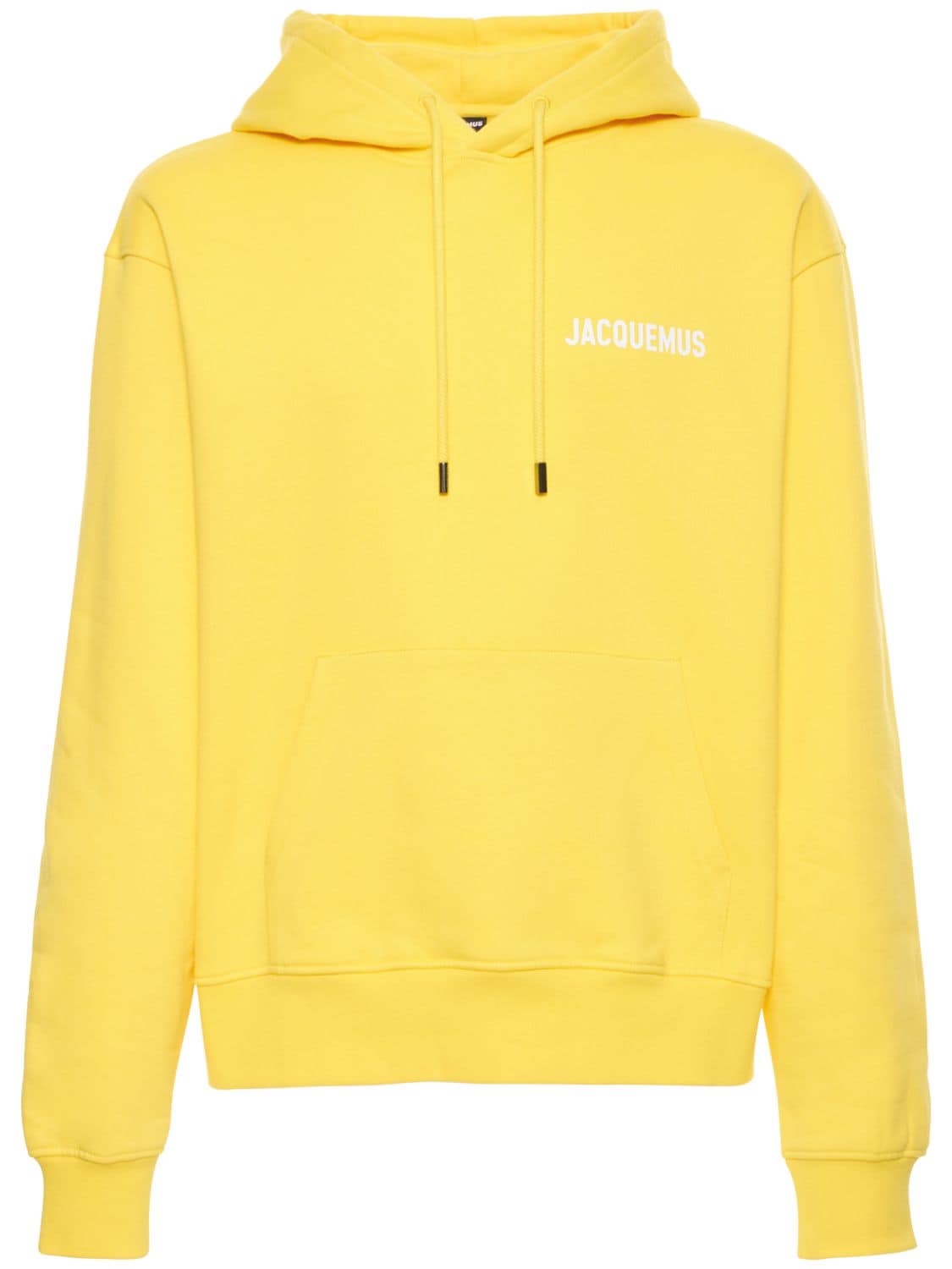 JACQUEMUS Logo Print Cotton Jersey Hoodie