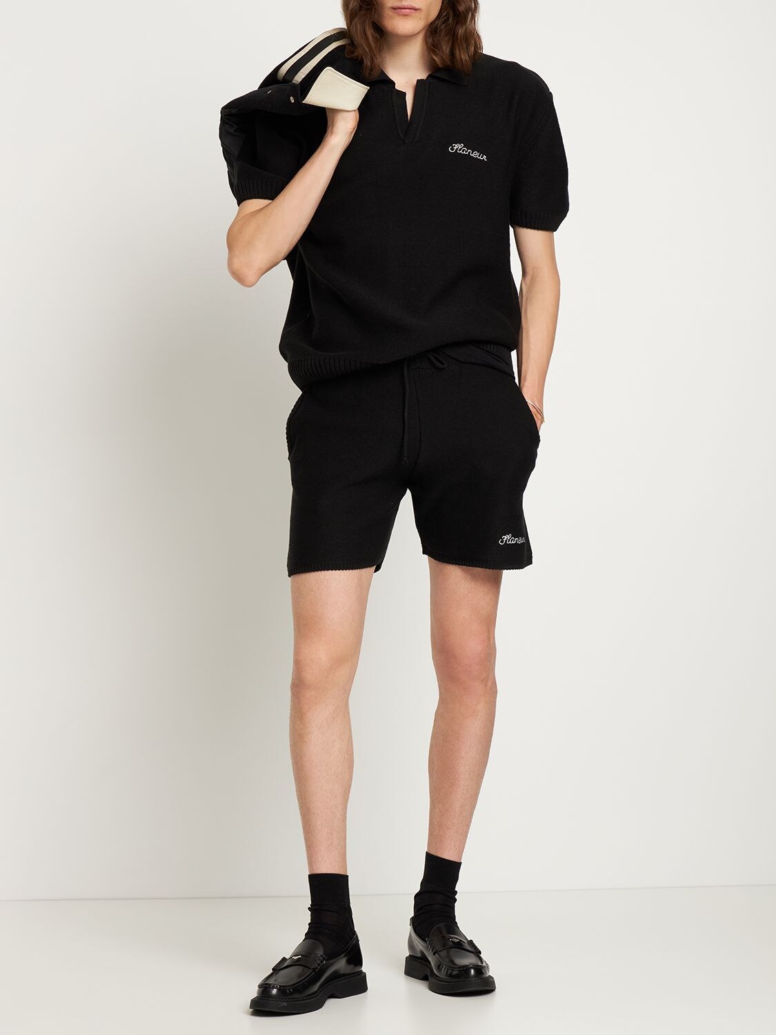 FLANEUR HOMME Cards Shorts in Black – FLÂNEUR