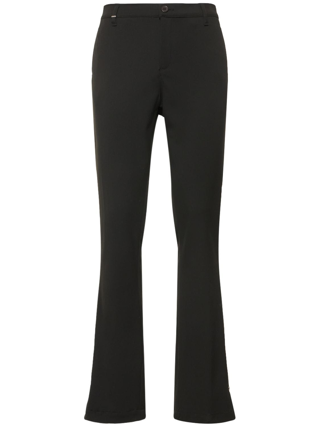 FLANEUR HOMME Pleated Viscose Blend Flared Pants