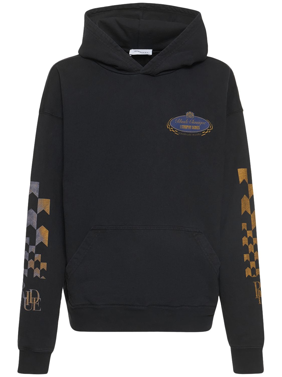 RHUDE Doodle Printed Cotton Jersey Hoodie