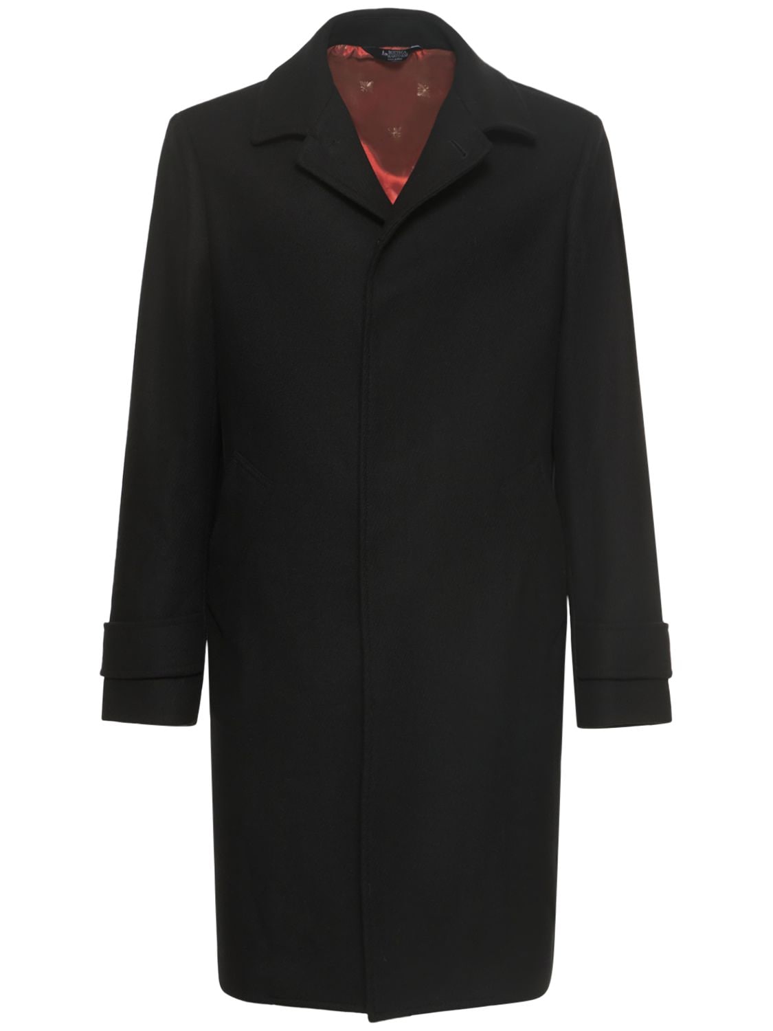 Bottega Martinese - Wool blend long coat - Black | Luisaviaroma