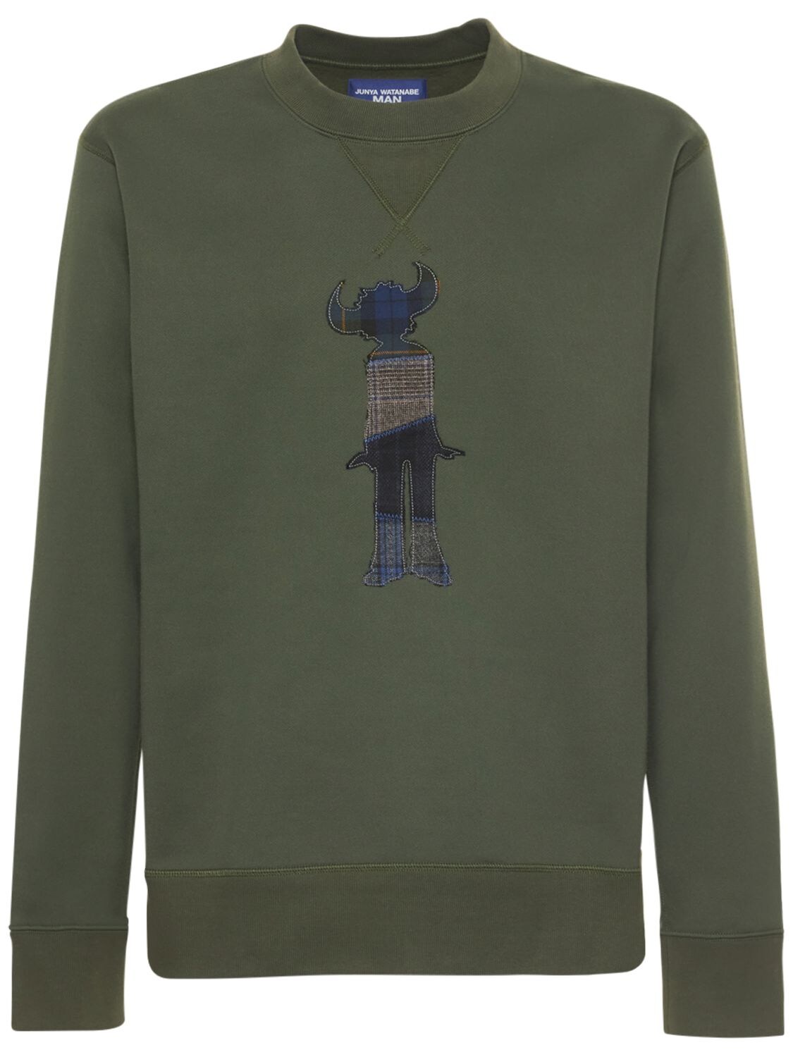 Junya Watanabe Green Comme Des Garçons Edition Patch Sweatshirt In Green