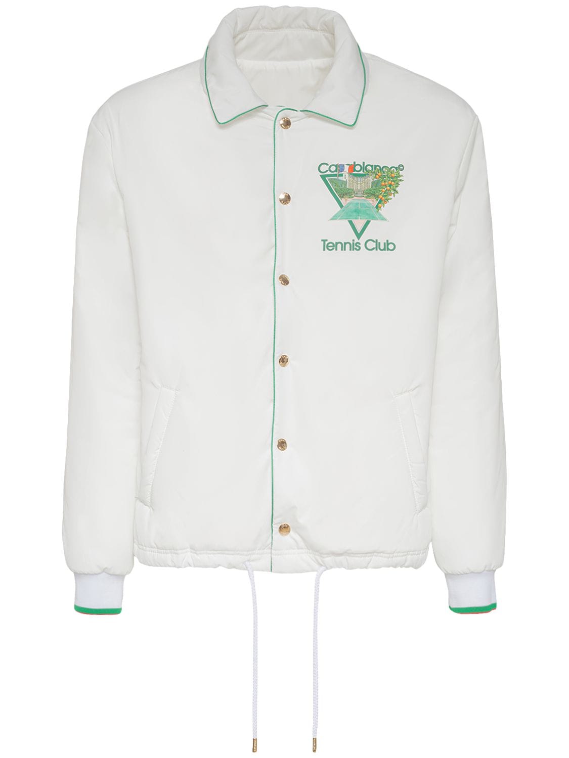 Tennis Club Print Tech Shirt Jacket