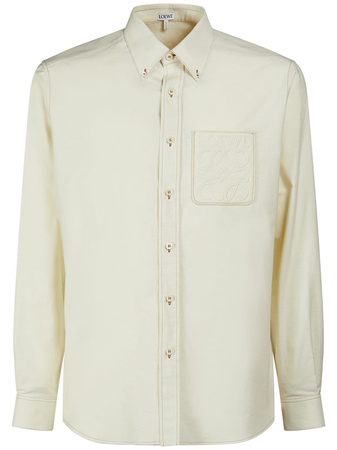 Anagram Pocket Light Cotton Oxford Shirt